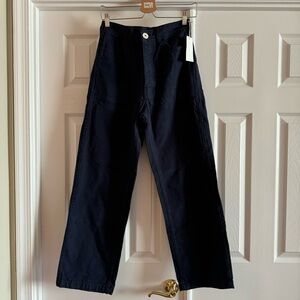 Jesse Kamm Cali Slim Pants in Midnight, NWT, Size 6, 100% organic cotton